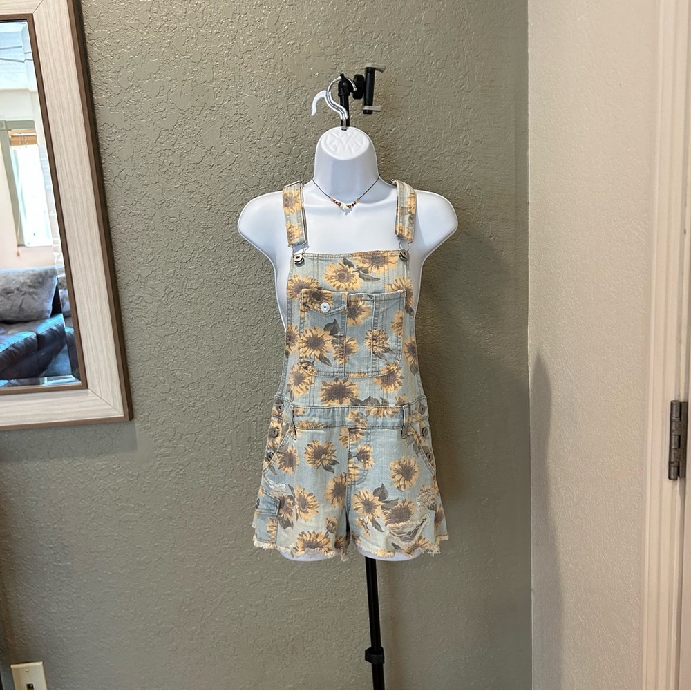 Sunflower Denim Overalls (S)